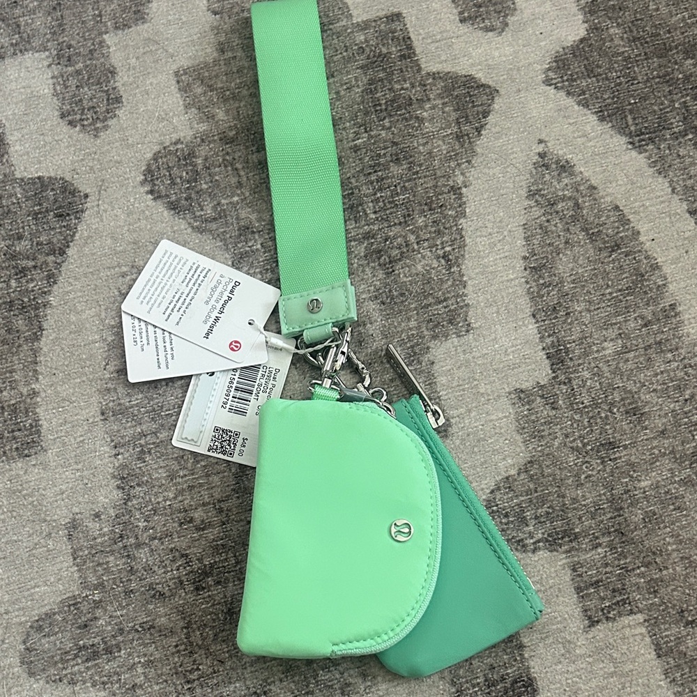 Lululemon Athletica Mint Green Wristlet Duo